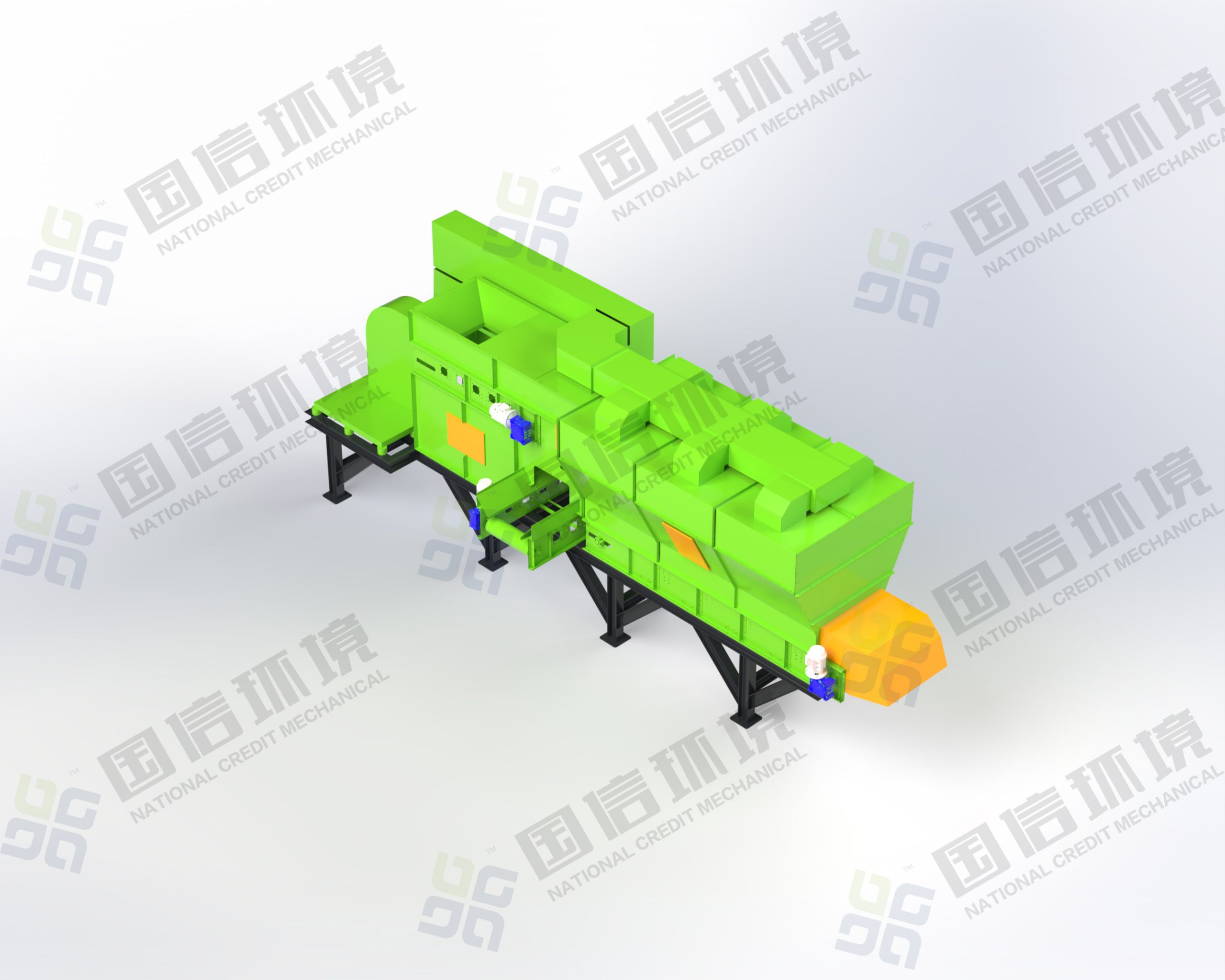 Waste air sorting machine