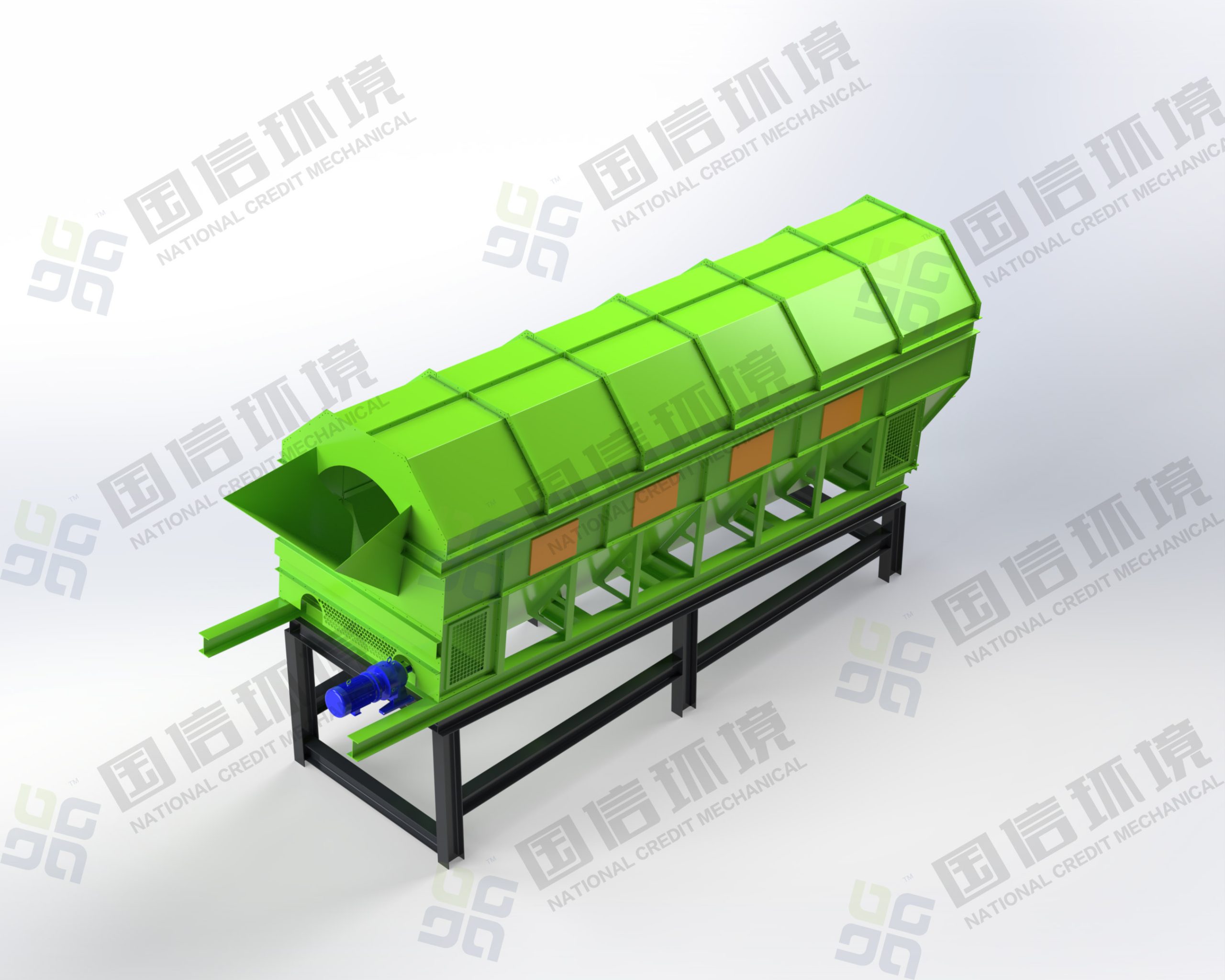 Rotary trommel screen